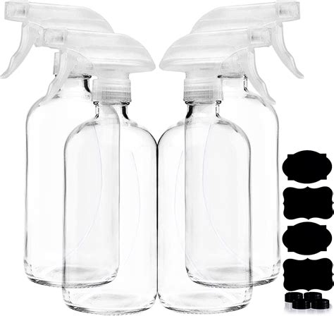 Homeries Amber Glass Spray Bottles - 16oz 4 Pack, Refillable India | Ubuy
