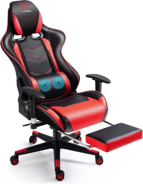 X-VOLSPORT Massage Gaming Chair with Footrest India | Ubuy