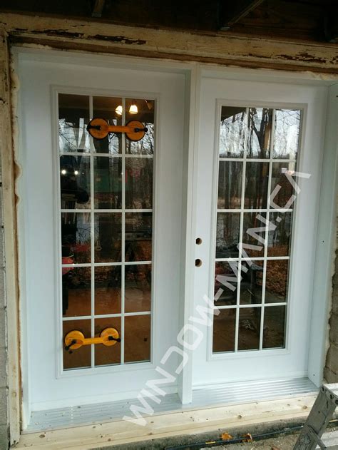 French Door Patio Doors in White Full Glass Replacement