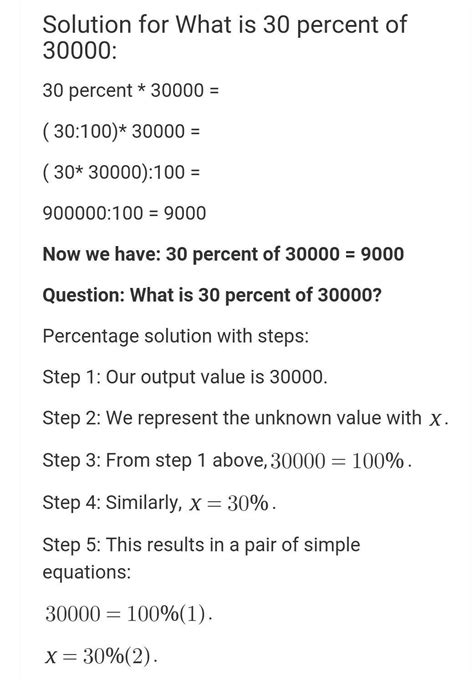 Calculate 30% of 6,30,000 - Brainly.in