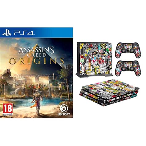 Buy Assassin's Creed Origins (PS4)+Fox Micro®PS4 Pro Console STICKER ...