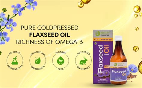 HEALTH 1st Cold Pressed Flaxseed Oil (Alsi Oil), 500 ml, Pure ...