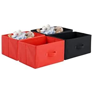 Kuber Industries Pack of 4 Rectangle Foldable & Multipurpose Wardrobe ...