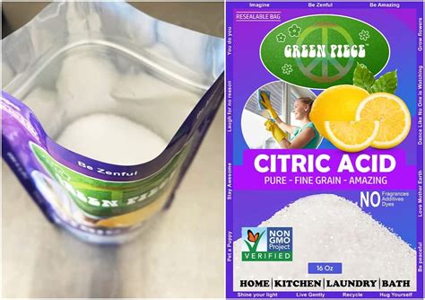 Buy Green Piece Citric Acid Pure -Fine Grain 100% Natural 16 oz NON-GMO ...