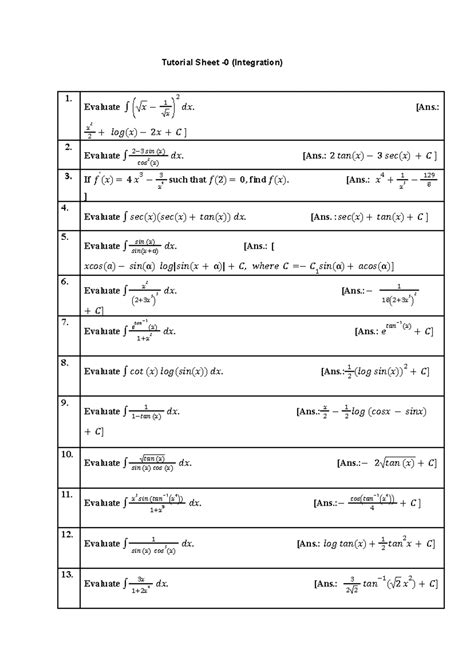 Mathematics - II (UMA004): Tutorial Sheet 09 on Vector Spaces and ...