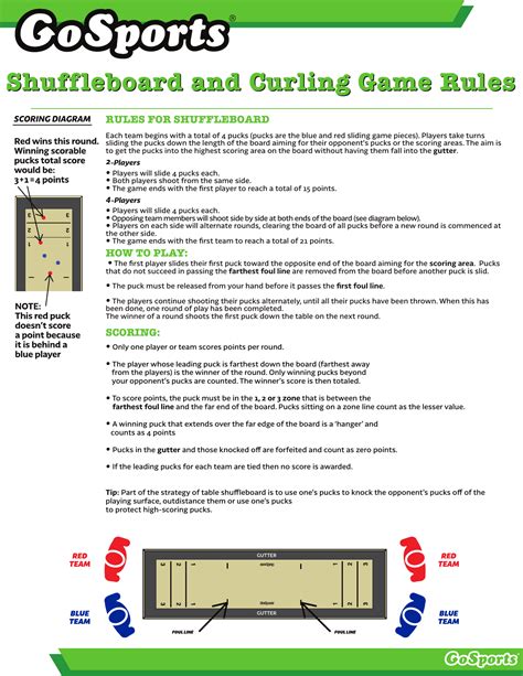 Table Shuffleboard Rules Pdf | Cabinets Matttroy