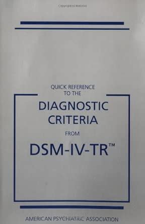 Buy Quick Reference to the Diagnostic Criteria from DSM-IV-TR Book ...