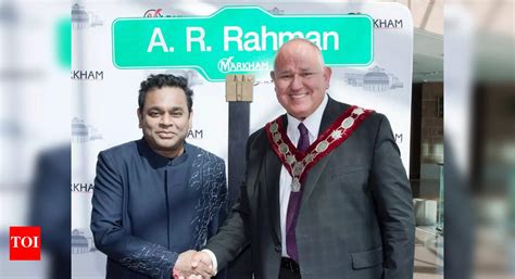 AR Rahman thanks city of Markham for naming street after him | Tamil ...