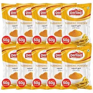 Darling Turmeric Powder 500gm (Pack of 10,Each 50g)(|Haldi Powder ...