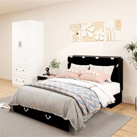 VivaVista Murphy Cabinet Bed with Drawers Murphy Mobile Chest India | Ubuy