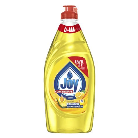 Joy Lemon Dishwashing Liquid Bottle (495mL) | Shopee Philippines