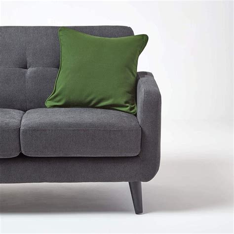 Buy Bottle Green Cotton Plain Decorative Cushion Cover Set Online In ...