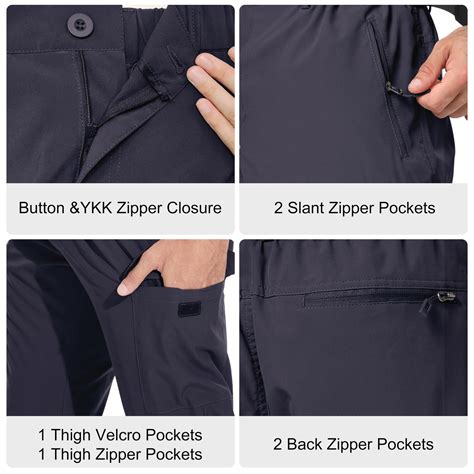 Snapklik.com : Hiking Pants Men Lightweight Travel Pants For Men Quick ...