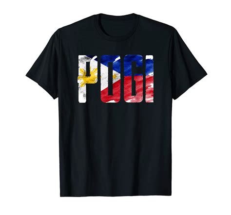 Hilarious Pogi Tagalog Pinoy Statement Philippine Flag T Shirt ...