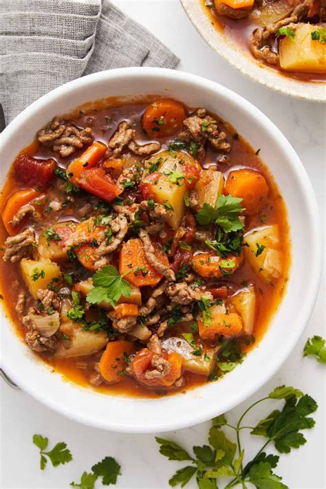 Crock-Pot Hamburger Soup - Food Faith Fitness