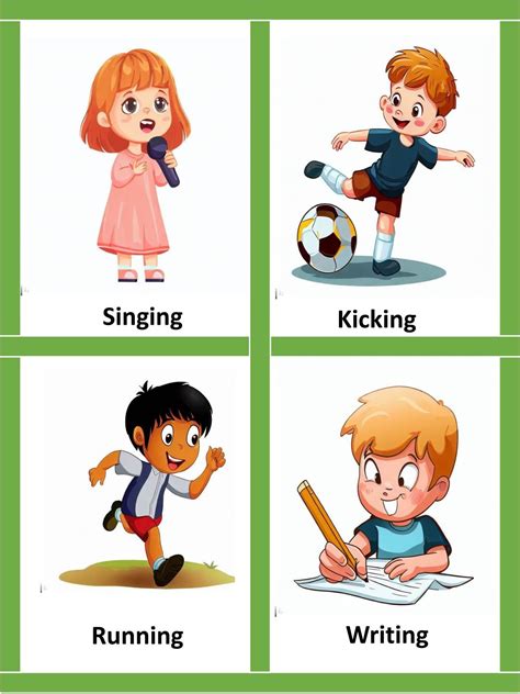 Action Cards (Printable Flashcards) Free Download | Action words ...