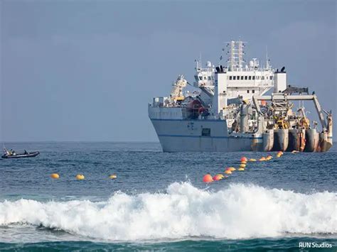 The internet you use travels under the sea through super-fast cables ...