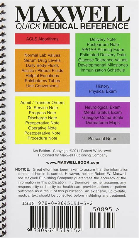 Robert W. Maxwell Maxwell Quick Medical Reference - Spiral-bound India ...