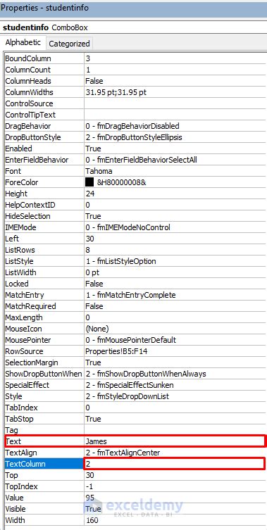 Image result for Excel VBA Combobox