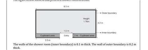 Which of the following calculations shows the inside volume (in m3) of ...