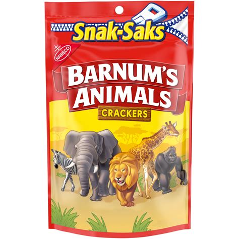 Barnum's Original Animal Crackers, Fun Assorted Shapes, Good Source of ...