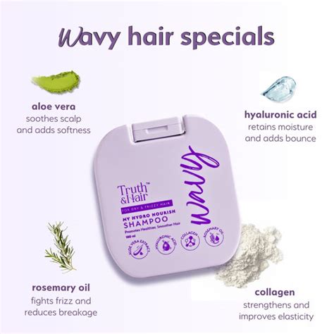 Wavy Hair Shampoo, Best Sulphate Free Lightweight Shampoo, Hydro ...