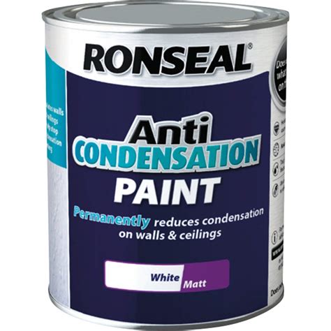 Buy Ronseal ACPWM750 750 ml Anti-Condensation Matt Finish Paint - White ...
