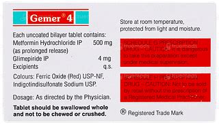 Gemer 4 Tablet: Uses, Side Effects, Price & Substitutes