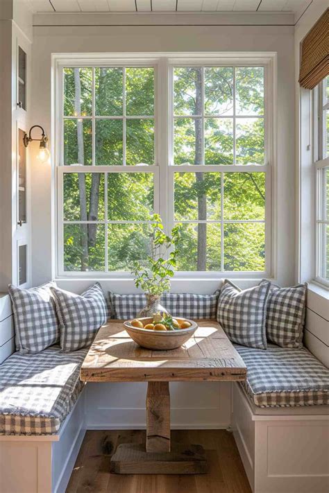 40+ Amazing Farmhouse Breakfast Nook Ideas You'll Love | Farm house ...