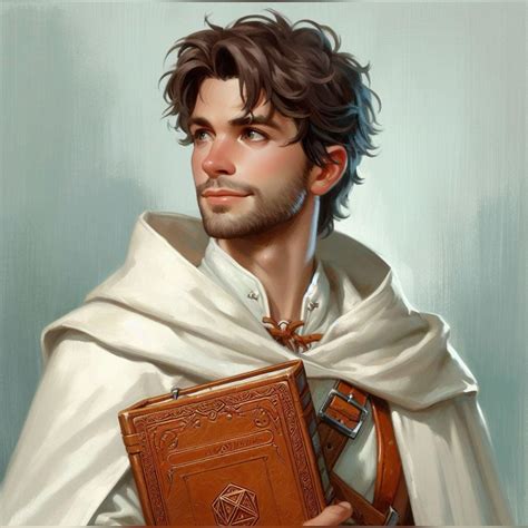 Dnd Art of a Human Wizard | Character portraits, Human male, Character ...