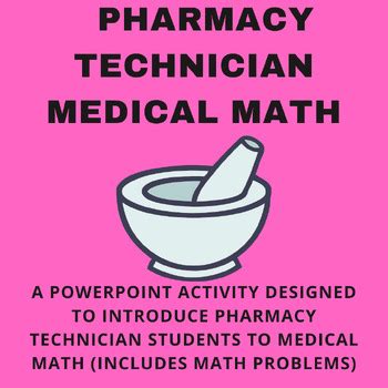 Image result for Pharmacy Technician Math Formulas