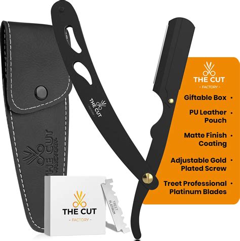 Amazon.com: BRV MEN Professional Straight Edge Barber Razor w/ 100 Lord ...