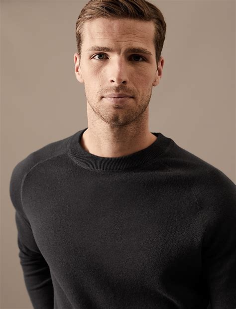 Buy Wool Blend Double Faced Jumper at Marks & Spencer