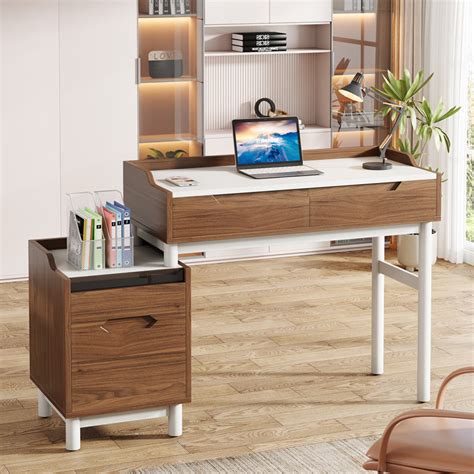 Computer Desk with File Drawer 的图像结果