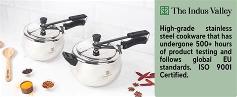 Buy The Indus Valley Stainless Steel Pressure Cooker Inner Lid | Medium ...