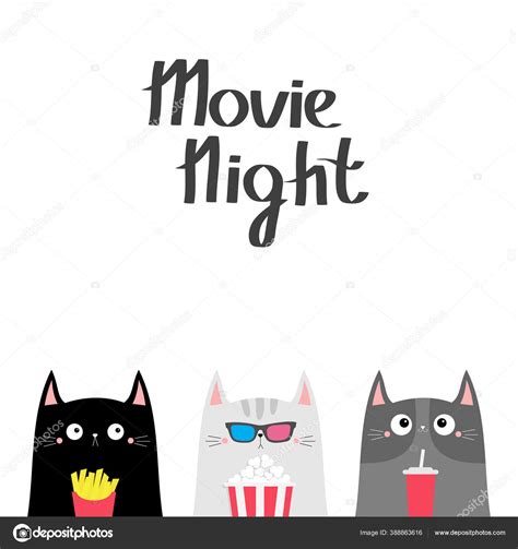 Movie Night Clip Art Black And White
