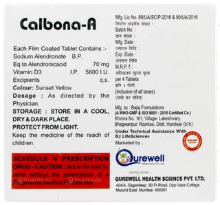 Calbona A Tablets 4 - Uses, Side Effects, Dosage, Price | Truemeds