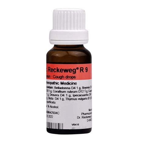 Buy DR.RECKEWEG R 9 COUGH DROPS 22 ML Online & Get Upto 60% OFF at ...