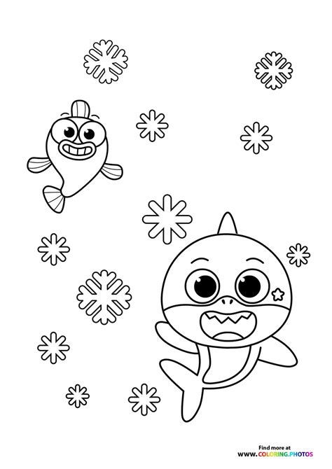 Baby Shark Coloring Pages For Kids