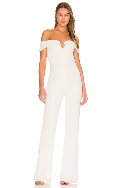 MISHA Kara Jumpsuit in Ivory | REVOLVE