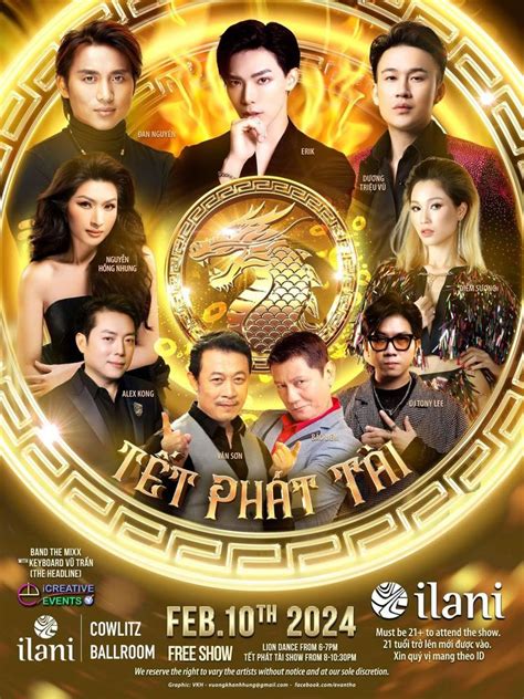 Feb 10, 2024 Tết Phát Tài at ilani casino, ilani, La Center, 10 ...