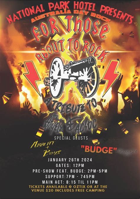 AUSTRALIA DAY | AUSSIE ROCK SHOW w/ The Angels & ACDC Tribute Band ...