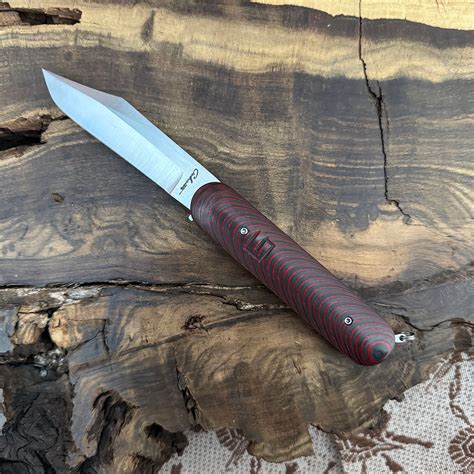 Chuck Gedraitis Custom Switch Army Switch Blade Titanium Handle w/ Red ...