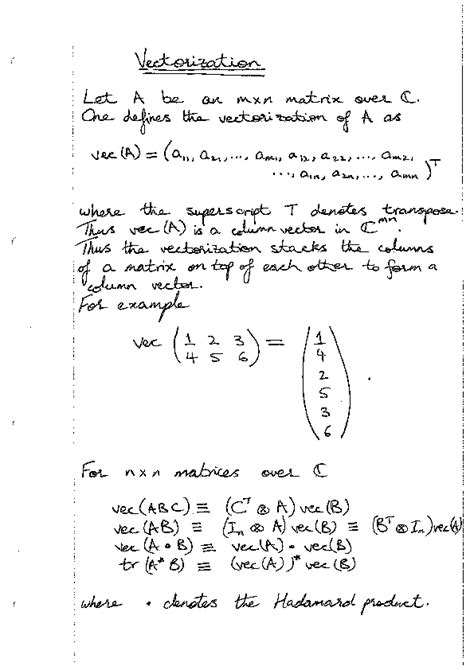 (PDF) Vectorization: Worked Examples