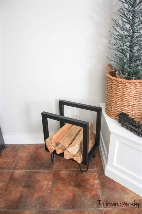 Diy Indoor Firewood Holder Chunky Rustic Indoor Log Store