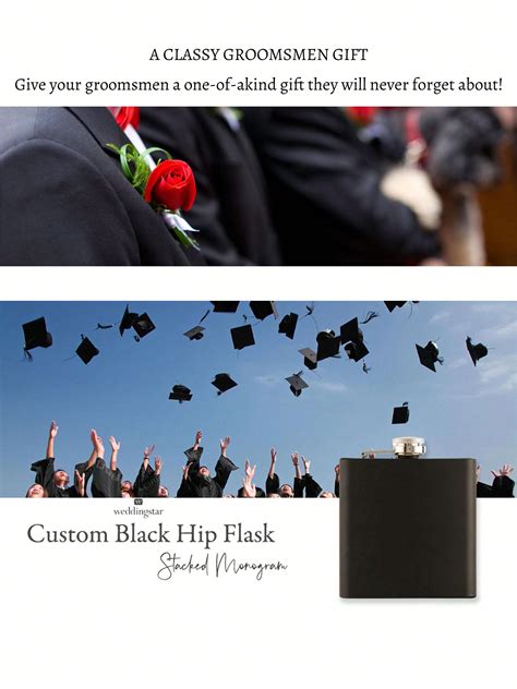 Flasca personalizzata per alcolici, flasca grande da 6oz, 8oz, 10oz ...