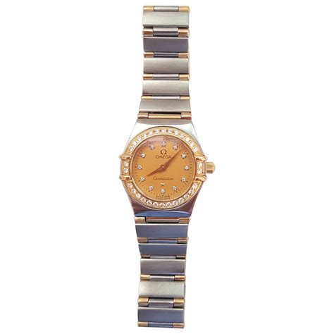 Ladies Omega Constellation Watch, 18kt Yellow Gold and Stainless Steel ...