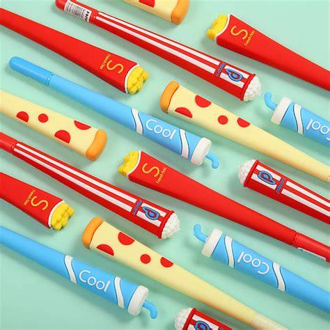 Buy Cute Fast Food Silicone Gel Pen | Online from Tinyminymo