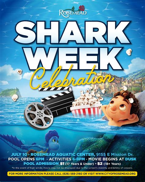 City of Rosemead - Government | 🦈 SHARK WEEK SPLASH ALERT! 🌊🎬 This ...