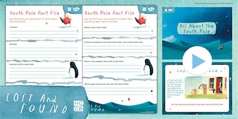 FREE! - Lost and Found: All about the South Pole PowerPoint and Research